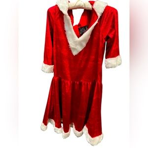 Mrs. Santa Claus red velvet holiday dress
